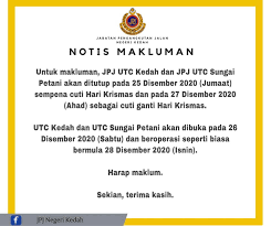 Difference to greenwich mean time in hours: Untuk Makluman Jpj Utc Kedah Dan Jpj Jpj Negeri Kedah Facebook
