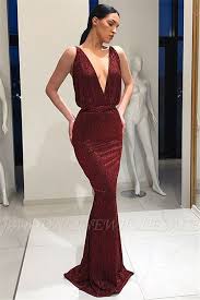 Beautiful Deep V Neck Sleeveless Lace Up Mermaid Floor Length Prom Dresses Www Babyonlinewholesale Simple Prom Dress Long Sequin Prom Dresses Prom Dresses Uk