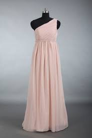 Blush Bridesmaid Dress One Shoulder Chiffon By Harsuccthing Pink Chiffon Bridesmaid Dress Blush Pink Bridesmaid Dresses Bridesmaid Dresses Long Chiffon