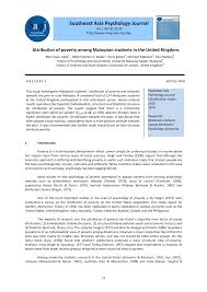 Some maybe are not educated thus they can't get better jobs ry those. Pdf Attribution Of Poverty Among Malaysian Students In The United Kingdom