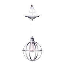 Worth Home Products Instant Pendant Series 1 Light Brushed Nickel Recessed Light Convers Recessed Light Conversion Kit Recessed Lighting Screw In Pendant Light