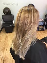 Sunkissed Light Blonde Balayage Ombre Highlights Warm Golden Honey Butter White Platinum And Medium B Light Blonde Balayage Light Hair Color Blonde Balayage