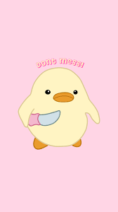 Duck With Knife Dont Mess Iphone Case By Zizouuu Iphone Wallpaper Kawaii Funny Phone Wallpaper Wallpaper Iphone Cute