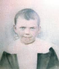 This is Dewey E. Taylor, oldest child and first son born to my  Grandparents, Bill and Lela Taylor of Quail, just outside Brodhead. Dewey  died in October of 1909 of typhoid fever