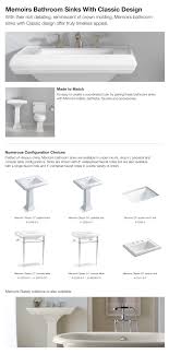 kohler memoirs ceramic pedestal combo