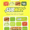 To redeem, click the link below and purchase a $25+ subway gift card to receive 10% off.this is the perfect promotion to save big on your favorite sandwiches from subway! 1