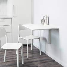 Pratique pour petits espacesniniejefj'ai acheté cette table rabattable pour l'installer dans un couloir comme appoint afin de pouvoir ouvrir la porte si besoin qui. Norberg Table Murale A Rabat Blanc Ikea