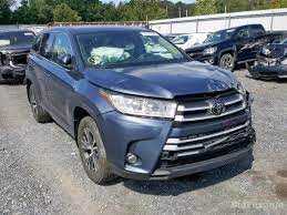 2017 toyota highlander xle awd in shorline blue detailed review of features with tss p full detailed features. Toyota Highlander Le 2017 Blue 3 5l 6 Vin 5tdbzrfh5hs445360 Free Car History