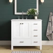 Though not as stylish as the others on this list, it is very effective and suitable for your small space today. Bathroom Vanities Joss Main