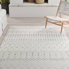 As with most area rugs for comfort, look and longevity tripple wrapped with booties on the ends to prevent and damage should someone drag it because it is so large. Mistana Lucienne Geometric Gray Area Rug Reviews Wayfair