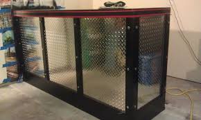 Black Aluminum Diamond Plate Pin By Sugar Divas Designs On My Husband S Garage Diamond Plate Diy Bar Diamond Plate Decor