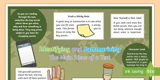 Try a conversation where you avoid as best you can saying anything about. Identifying And Summarizing The Main Ideas Of A Text Poster