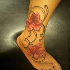 Pin By Suzette Gomez On All Types Of Flower Tattoos Flower Tattoo On Ankle Tattoos For Daughters Amaryllis Tattoo
