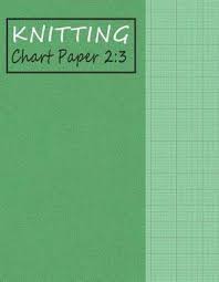 Knitting Chart Paper 2 3 Blank Graph Notebook Ratio 2 3 Green