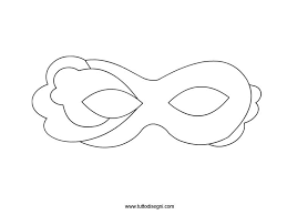 Maschera Di Carnevale Da Colorare E Ritagliare Tuttodisegni Com Carnevale Maschera Maschere