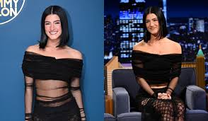 Charli DAmelio Goes Sheer in Midi Dress on Jimmy Fallon, Photos