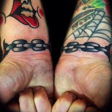 A tattoo that runs from the wrist down. Chain Tattoo Is A Perfect Way To Express Your Freedom