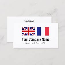 Translation Services English French Translator Business Card Zazzle Com Business Card Template Cards Business Cards