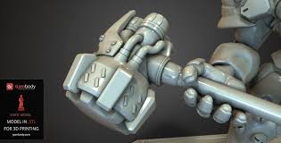 Pin On Overwatch Reinhardt 3d Model