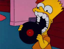 Bart Eating Record Gif Bart Eatingrecord Simpson Discover Share Gifs Bart Simpson The Simpsons Simpsons Funny