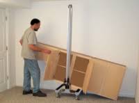 This space will allow the cabinet to be lifted above the rail before being lowered onto it. E Z Cabinet Lift 24 Model