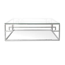 Find out the detailed collection here. Mackerel Glass Stainless Steel Coffee Table 120cm Silver