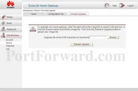 Huawei Echolife Hg521 Maintenance Firmware Upgrade Router Screenshot Portforward Com