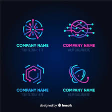 Gradient Technology Logo Template Collection Logo Template Logo Design Vorlage Technologie Logo