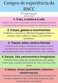 Campos De Experiencia Na Educação Infantil Pdf Pin De Giane Norberto Em Giane Serie Fundamental Objetivos Da Educacao Infantil Projeto Pedagogico Educacao Infantil Conteudos Para Educacao Infantil