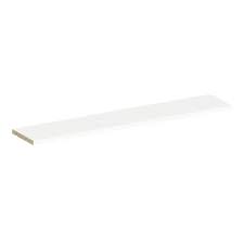 Tablette Spaceo Home 1 6 X 80 X 15 Cm Blanc Tablette Blanc Et Caisson