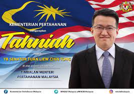 Menteri pertahanan yang terkini ialah dato' sri ismail sabri bin yaakob berkuatkuasa 10 mac 2020. Mindef Malaysia On Twitter Kementerian Pertahanan Mengucapkan Tahniah Kepada Yb Senator Tuan Liewchintong Di Atas Pelantikan Beliau Sebagai Timbalan Menteri Pertahanan Malaysia Https T Co Kgbcowwwvy