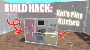 Roblox welcome to bloxburg grey aesthetic. Kid S Play Kitchen Build Hack Bloxburg Roblox Youtube