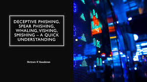 Smishing is a similar type of attack that uses text messages instead of emails or voice calls; Deceptive Phishing Spear Phishing Whaling Vishing Smishing A Quick Discussion Youtube