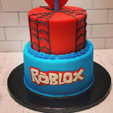 Roblox cake watercolor 5inch food drinks baked goods. Bake It Easy Tx Roblox And Spider Man Mash Up Cake For Facebook