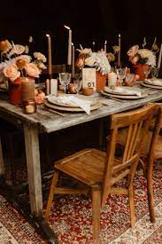 stylisme mariage deco terracotta chalet majenia design decoration de salle de mariage deco deco table