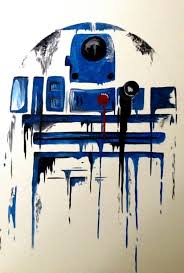 R2d2 Abstract Star Wars Painting Star Wars Art Star Wars Artwork