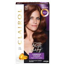 Auburn red hair looks stunning in hairdos for long hair. Clairol Age Defy Medium Auburn Hair Dye 5r Sainsbury S