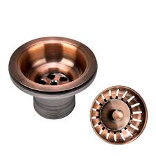 strainer drain with post styled basket