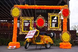 Marigold Sangeet Decor Sangeet Wisteria Mehndi Massachusetts New Hampshire Decorator Backdrop Indian Wedding Decorations Mehndi Decor Desi Wedding Decor