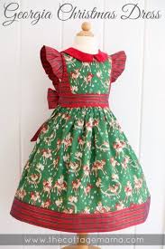 Georgia Vintage Christmas Dress Pattern From The Cottage Mama Sewing Pattern Www T Girls Christmas Dress Pattern Vintage Christmas Dress Kids Christmas Dress