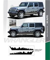 2007 2018 2019 2020 Jeep Wrangler Jl Unlimited Side Door Decals Scape Vinyl Graphic Door Stripes Kit