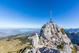 Gipfel Der Kampenwand Mit Blick Auf Den Chiemsee Berchtesgadener Alpen Chiemgauer Alpen Bayerische Alpen