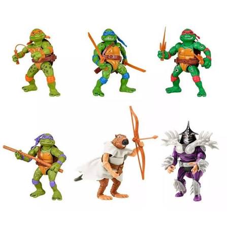 Walmart's Teenage Mutant Ninja Turtles Action Figure Set - Movie Stars  Leonardo, Donatello, Raphael, 6 Pack - Walmart.com