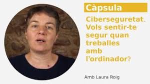 Ciberseguretat. Vols sentir-te segur quan treballes amb l'ordinador?