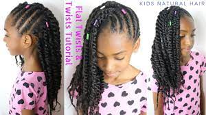 Twist out hairstyles have become an all time favorite natural hair style for many parents of natural kiddos. Kids Natural Hair Styles Flat Twists 2 Strand Twists Tutorial Video Natural Hair Styles Natural Hairstyles For Kids Hair Styles