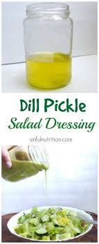 Creamy Dill Pickle Dressing Recipe Food Recipes Salad Dressing Salad Dressing Recipes