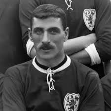 Manchester United's Billy Meredith in 1908-09 Season. Prints from Colorsport