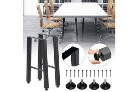 Great savings & free delivery / collection on many items. 2pcs Coffee Dining Table Legs Steel Industrial Bench Metal Trapezoid Shape 55cm Kogan Com