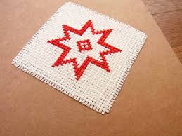 Calm and deep color combination. How To Make A Quick And Simple Cross Stitch Christmas Card