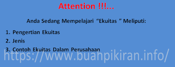 Pengertian Ekuitas Jenis Contoh Ekuitas Buah Pikiran